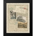 thumbnail image 2 of Vision Studio 19x24 Black Modern Framed Museum Art Print Titled - Post Cards from Rome, 2 of 5