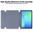 thumbnail image 5 of Tablet Case for Samsung Galaxy TAB S9 FE 10.9 inch /Tab S10 FE 11 inch with Pen Holder, 360 Degree Rotating Folding Folio Ultra-Thin PU Leather Stand Case Cover, Auto Wake/Sleep, Purple, 5 of 8