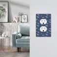 thumbnail image 5 of KLL Cartoon Shark Pattern Electrical Outlet Covers, 3" x 5" 1 Pack Electric Receptacle Plug Covers for Decorator Receptacle Outlet & Switch-Style S, 5 of 6