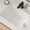 thumbnail image 6 of Stylish Undermount 20 ¾"Wx 15 ½"D White Porcelain Rectangular Bathroom Sink with Pop-Up Drain P-200D, 6 of 10