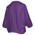 thumbnail image 3 of Women's Pressbox  Purple LSU Tigers Midi Arch Over Logo Oversized T-Shirt, 3 of 3