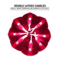 thumbnail image 2 of Goyunwell 2pcs Birthday Candles Flower Lotus Flower Musical Double Layers Sparkle Blooming 14 Candles Red, 2 of 7