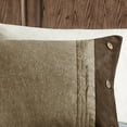 thumbnail image 5 of 7 Piece Faux Suede Comforter Set Grey King, 5 of 14