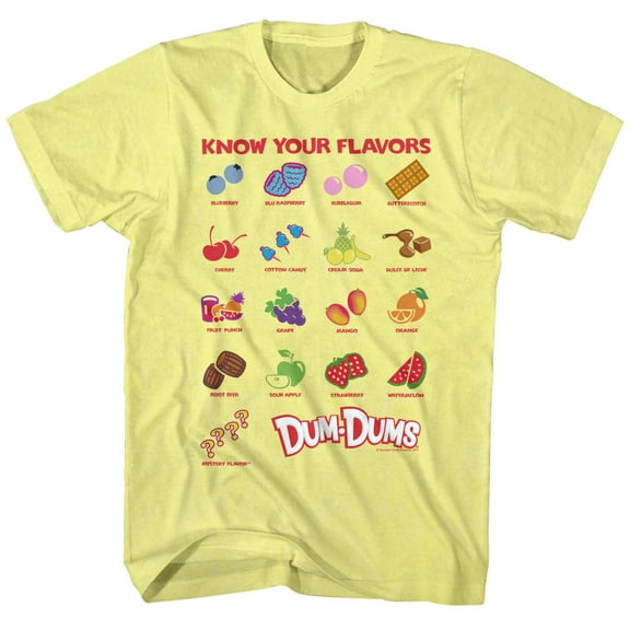 Dum Dums Yellow Heather Adult T-Shirt