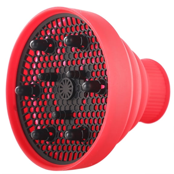 Collapsible Hair Diffuser - Silicone Material, Universal Fit for Hair Dryers, for Curly Hair Styling at Home, Salon or Travel