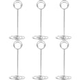 thumbnail image 1 of 10 Pack 8.75 Inch Tall Table Number Holders Place Card Holder Table Picture Holder Wire Photo Holder Clips Picture Memo Note Photo Stand (Silver), 1 of 7