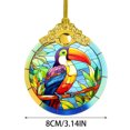 thumbnail image 3 of Unique And Beautiful Bird Decorated Acrylic Pendant With Beautiful Patterns And Ribbon Diameter Suitable For Indoor And Outdoor Decoration Holiday Party Decoration, 3 of 7