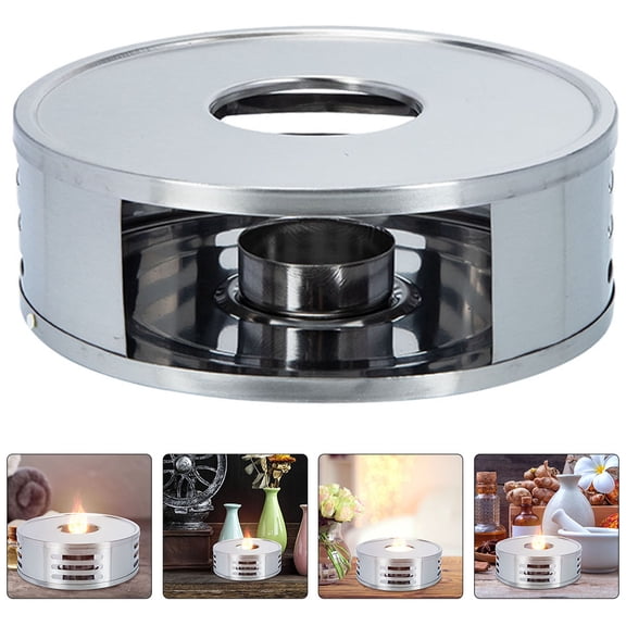 MLINS Stainless Steel Teapot Warmer for Home Use Silver Color Keeps Tea Warm with Non Slip Bottom 6.3 Inches