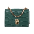 thumbnail image 1 of Elegante bolso de mensajero de Color puro para mujer Mini bolso de hombro con cadena de viaje Simple bandolera informal de cuero PU para mujer, 1 of 7