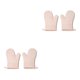 thumbnail image 1 of Yuarrent 1 par de guantes para horno microondas, resistentes al calor, accesorios para guantes domésticos Rosado 2Conjunto, 1 of 6