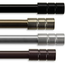 Rod Desyne Thomas 13/16" Single Curtain Rod, 66-120 inch, Cocoa