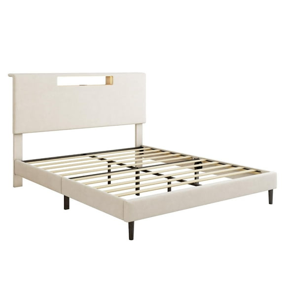 Bed Frame Bed Frame With Led Light Bed Platform Queen Bed Frame Bed Frame With Charging Station