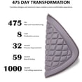 thumbnail image 3 of Deago Car Seat Cushion Pad Mat Comfort Seat Protector for Car Driver Seat Office Chair Home Use Breathable Seat Cover with Non Slip Bottom, 18.9" x 18.5" x 0.8", Gray, 3 of 9