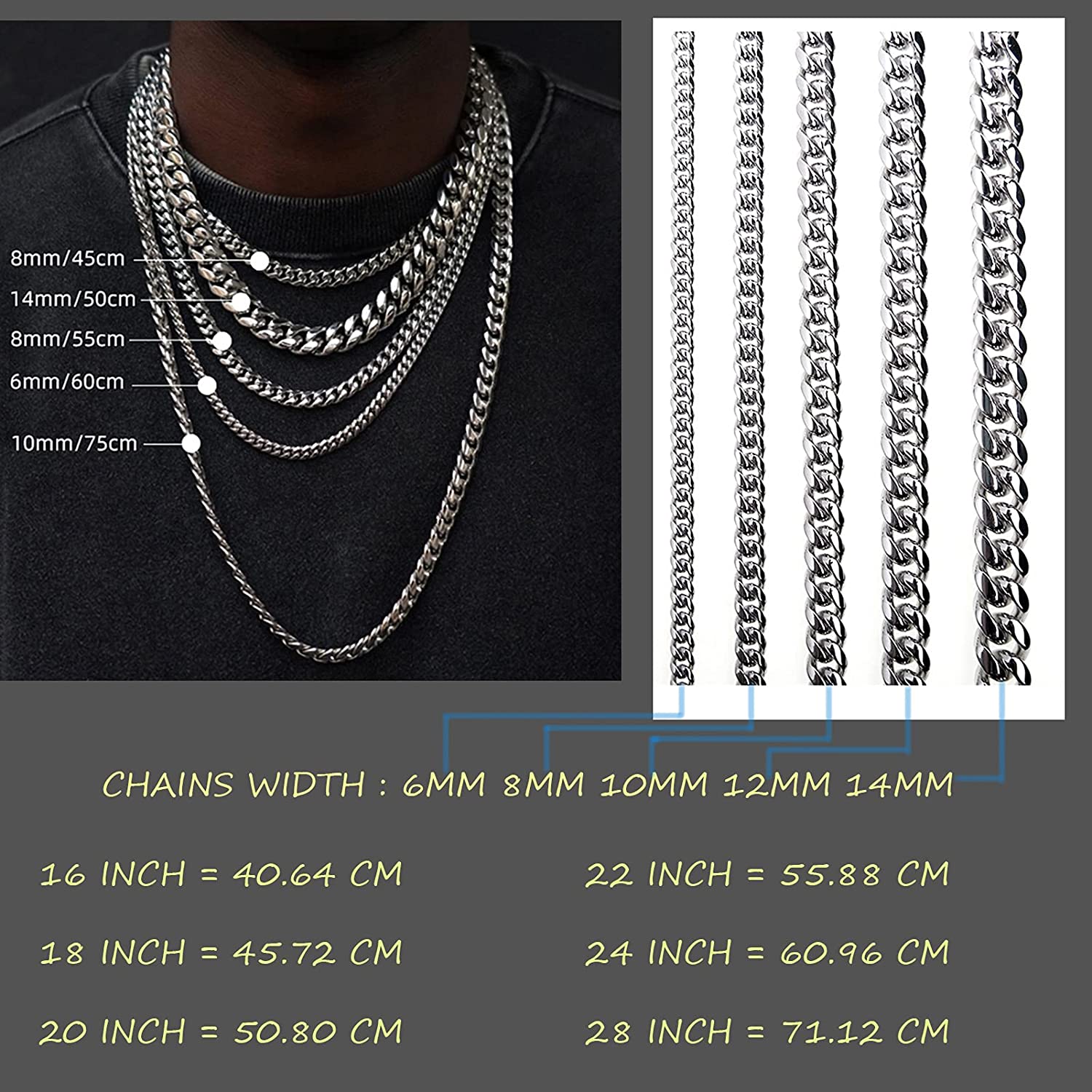 Cuban Link Chain Security Clasp 