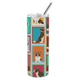 thumbnail image 2 of Carolines Treasures MLM1132TBL20 20 oz Unisex Lots of Brindle Cardigan Corgi Stainless Steel Skinny Tumbler, 2 of 5