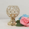 thumbnail image 2 of Candelabros de cristal BLESIY Candelero de mosaico Dorado 8.5x11.5cm, 2 of 5