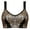 Gold Black, variant on Wingslove Women's High Impact Racerback Bra Wireless Full Coverage Push Up Sports Bra Cross Back Adjustable Exercise BraGold Black 32C