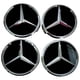 thumbnail image 5 of 4 Uds Insignias Emblema Cubo Llantas 75MM Tapas Centrales para AMG C E S G ML, 5 of 9