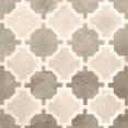 thumbnail image 2 of Vess, June Erica 20x20 White Modern Wood Framed Museum Art Print Titled - Neutral Watercolor Tile I, 2 of 4