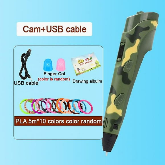 3D pen diy drawing pen with lcd screen compatible pla filament toys safe paiting for children kids christmas birthday gift