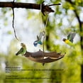 thumbnail image 4 of Comedero Decorativo Para Pájaros, Comedero Para Pájaros Con Paraguas, Hierro Metálico Para Patio, 4 of 7