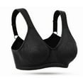thumbnail image 6 of Wingslove Women's Full Coverage Wireless Support Non Padded Plus Size Minimizer Bra,Black 36DD, 6 of 8