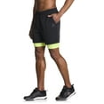 thumbnail image 4 of Reebok Mens and Big Mens Power Up 2-in-1 Woven Shorts (6" Inner, 9" Outer Inseam), Sizes XS-3XL, 4 of 5