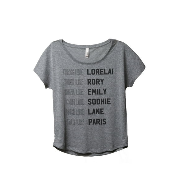 Thread Tank Be Like Gilmore Girl Women's Relaxed Slouchy Dolman T-Shirt Tee Heather Grey Small