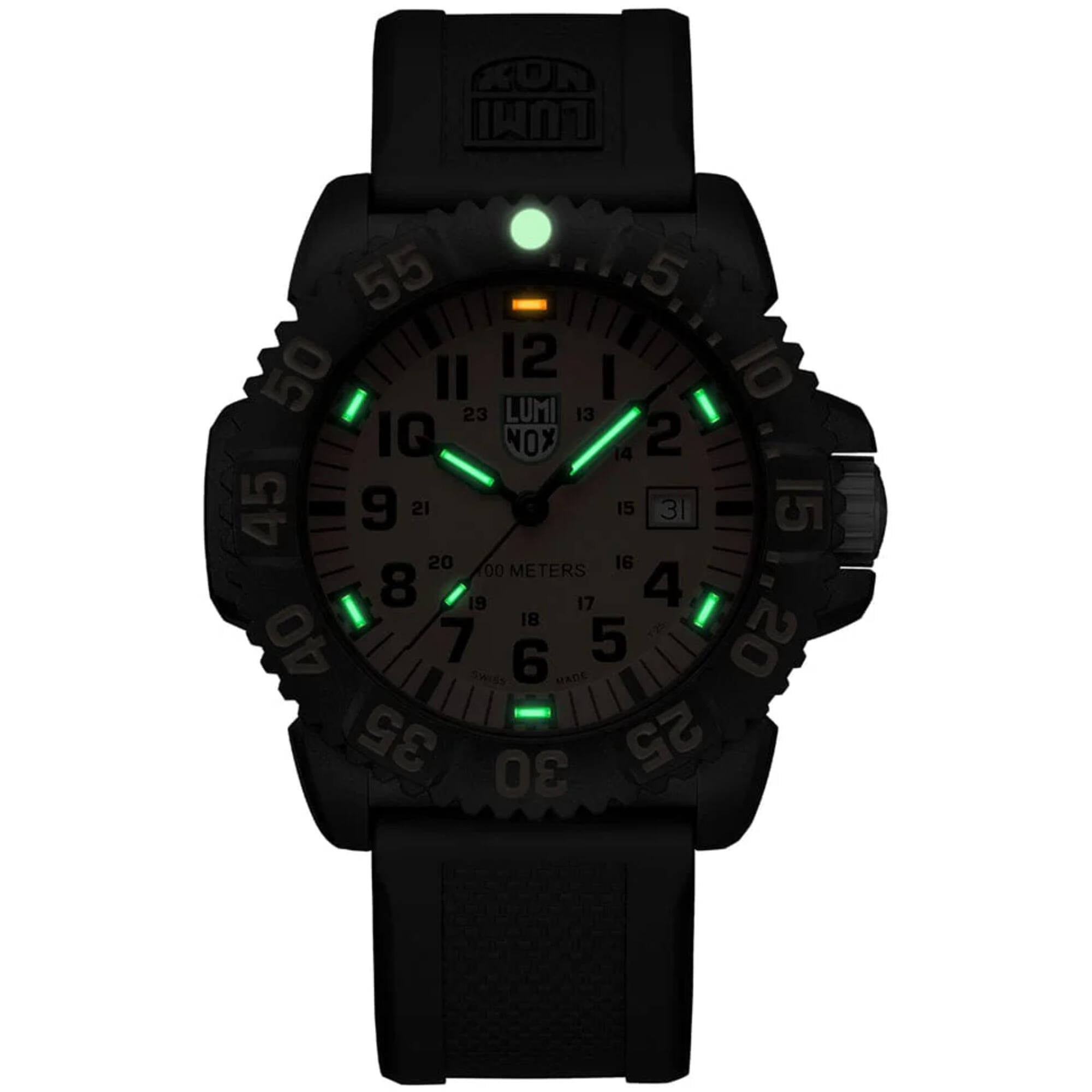 Luminox Men's 44 mm Sea Lion Carbonox Watch X2.2059.1, Orange/Black
