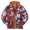 Men Red jacket, variant on HAPIMO Men's Fashion Flannel Fake Tow Piece Jacket Thick Quilted Plaid Printed Color Patchwork Hooded Jacket Padded Cotton Jacket with Pocket Blue L