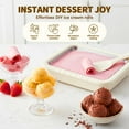 thumbnail image 2 of Rolled Ice Cream Maker Kit, 2026 New At-Home Stainless Steel Instant Freeze Plate with 2 Scrapers DIY Rolled Ice Cream Tray, Perfect for Family Fun, Easy Homemade Desserts, 2 of 15
