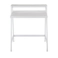 thumbnail image 5 of 2-Tier Contemporary Office Desk in White Steel and White Wood by LumiSource, 5 of 7