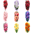 thumbnail image 1 of Colorful Floral Tattoos Waterproof Flower Stickers 3D Realistic for Men Women Parties Outdoor, 1 of 5