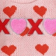 thumbnail image 6 of Ruyang Baby Valentines Day Outfit Toddler Girls Boys Long Sleeve Knit Sweater Crewneck Pullover Heart Love Sweatshirt Tops, 6 of 7