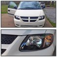 thumbnail image 2 of Spec-D Tuning Black Housing Headlights Compatible with 2001-2007 Dodge Grand Caravan, Chrysler Town & Country, L+R Pair Head Light Lamp Assembly, 2 of 6