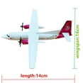 thumbnail image 5 of Simulation 16cm Mongolia Hunnu Fokker F50 FK-50 Plane 1: 400 Metal Aircraft Model Toys with Display Stand, 5 of 10