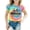 00-Yellow2#680, variant on Kiijoy T-Shirt for Girls Back To School Tie Dye Short Sleeve Tshirt Kids Top, Sizes 2-3