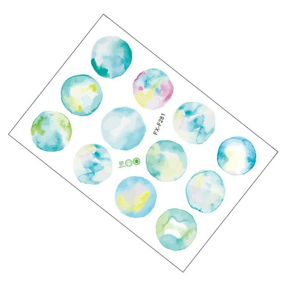 RENACLIPY Mermaid Theme Bubble Wall Decals Assorted Color PVC Decor for Bedrooms