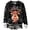 Black, variant on Festive Print Cozy Flannel Pullover Sweater For Casual Long Sleeve Crewneck Holiday Top Soft Warm Winter Knitwear