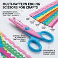 thumbnail image 5 of ROSEXIXI craft scissors 6PCS Wave edge scissors scissors decorative lace flower scissors artistic side scissors Diy cutting manual paper art photo trimming project, 5 of 6