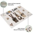 thumbnail image 6 of Black Grey White Rabbit Bunny Happy Easter Placemats Set of 4, 12x18 Inch Seasonal Spring Table Mats for Party Kitchen Dining Decoration, 6 of 11