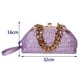 thumbnail image 3 of Bolsa de mano femenino con cadena gruesa dorada, informal para axilas, cerrojo ajustable para fiesta Ehuebsd Para Estrenar, 3 of 9