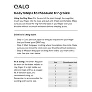 QALO QRNT Slim Smart Ring Sizer, Find Your Fit and Redeem Online