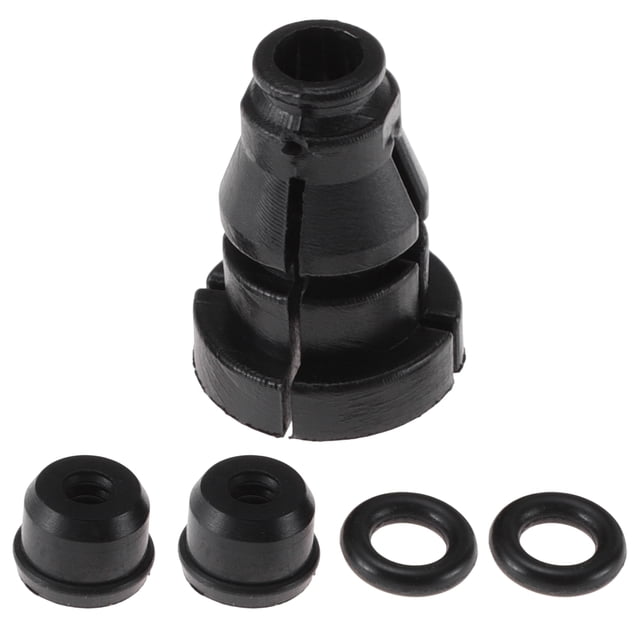 Conector de manguera de refrigerante del motor Unique Bargains para VW Amarok 2H 2011 - 2019, conector de manguera de refrigerante del radiador de plástico No.1K0798741 negro 1 juego