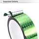 thumbnail image 3 of Cinta adhesiva de rayas holográfica verde de 1 rollo de Unique Bargains 1.38"x164.04ft, 3 of 6