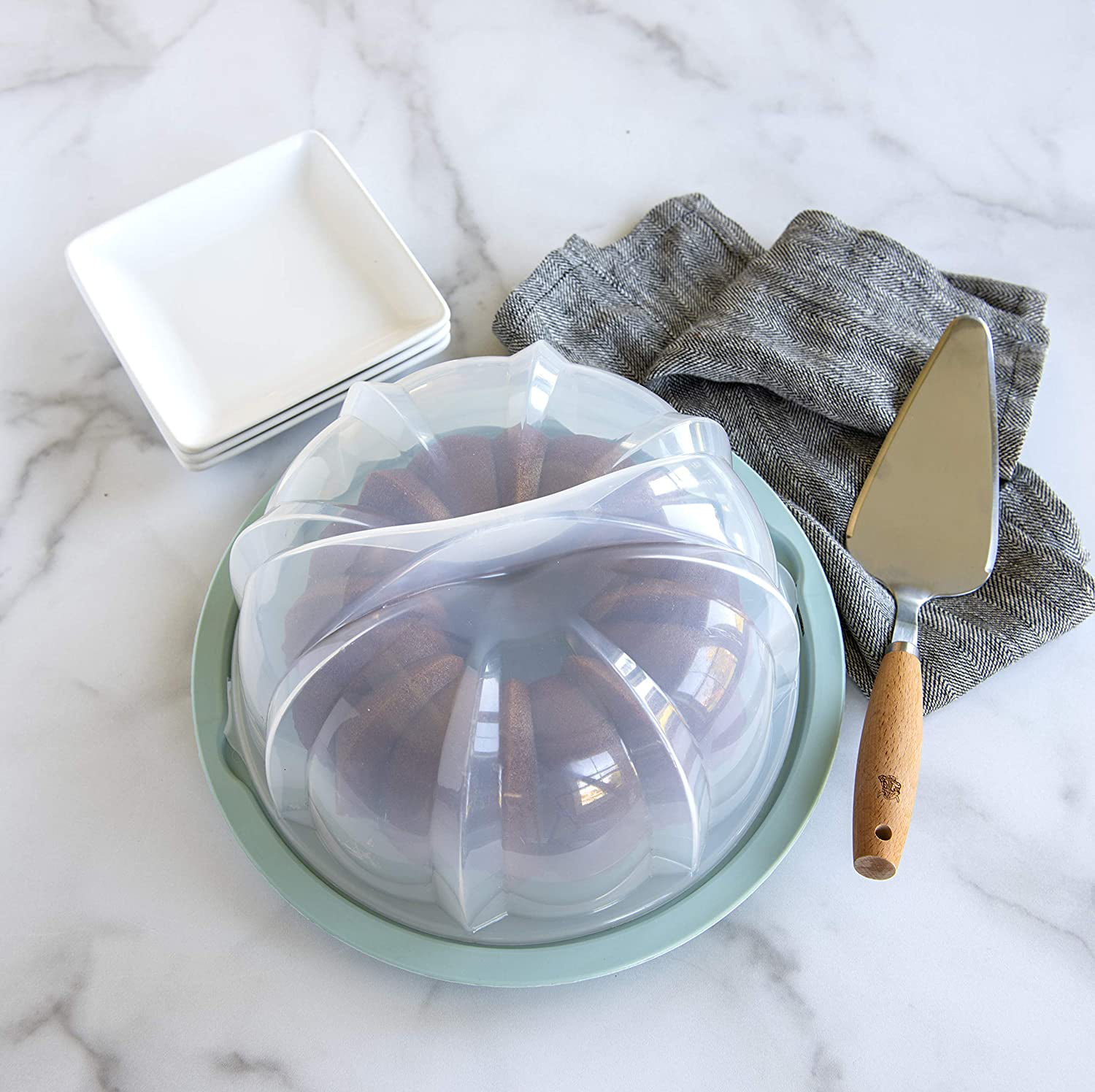 Nordic Ware Food Storage Containers - Translucent Bundt Cake