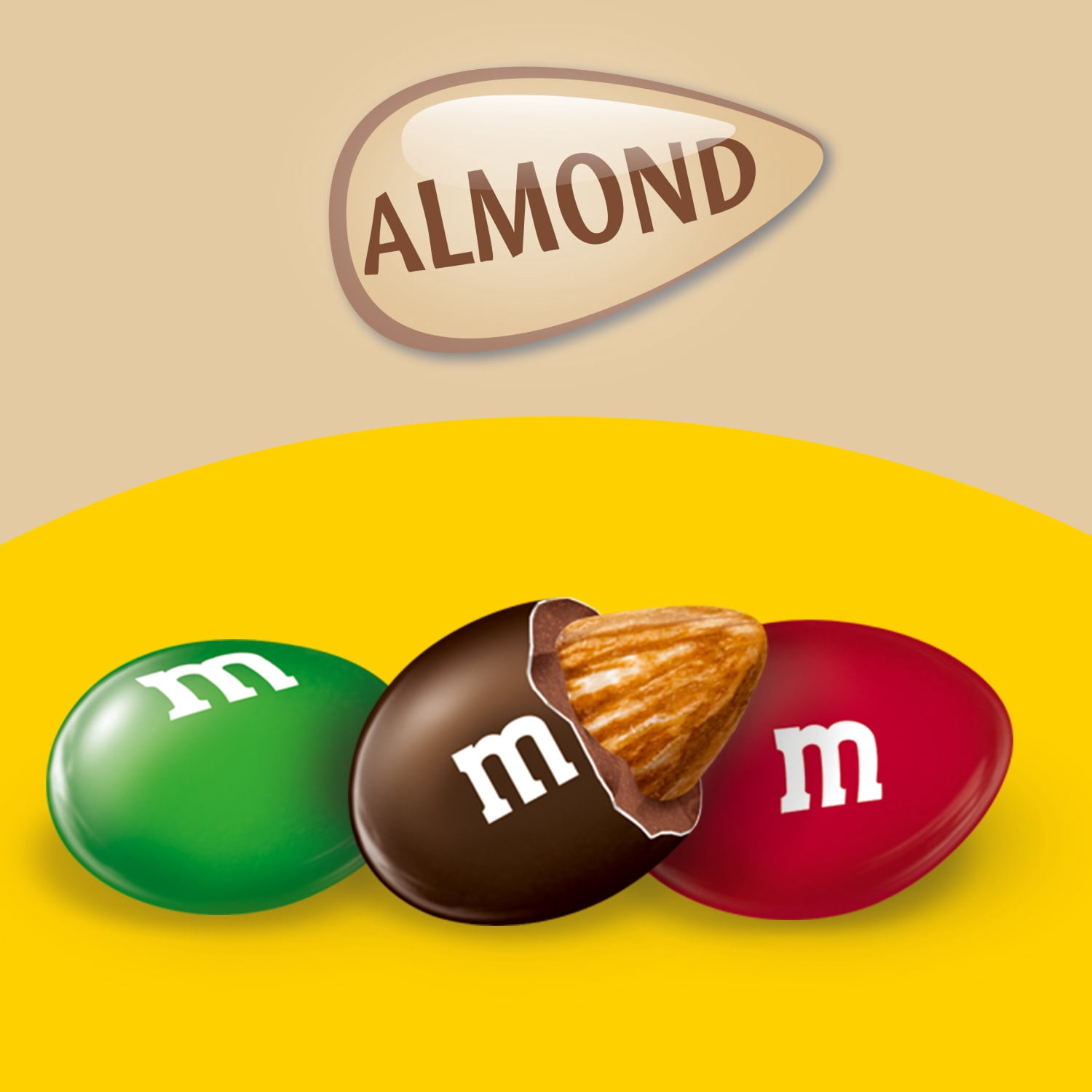 M&M's Almond Milk Chocolate Candy, Sharing Size - 2.83 oz Bag