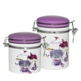 thumbnail image 4 of STP GOODS Provence Ceramic Storage Jar with Lid 16.9 fl oz (500 ml) Food Storage Container for Food Sugar Spice Organizer Jars, Lilac and White, 4 of 6