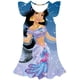thumbnail image 1 of Año 2023 nueva ropa de niños de Disney, falda bonita informal de verano, falda de cuello redondo de princesa jazmín, vestido de manga de pétalo con estampado 3D 7T Gao Jinjia LED, 1 of 2