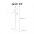 thumbnail image 2 of Dainolite 625LEDF-SC Satin Chrome Floor Lamp, 2 of 3